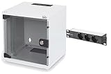 DIGITUS Set: 10' 6HE Netzwerkschrank + 3-Port PDU...