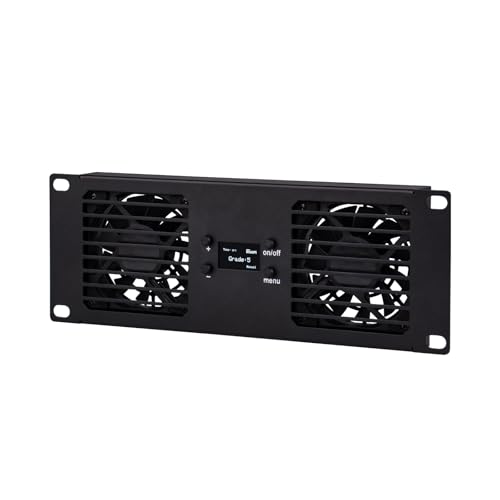 GeeekPi 10-Zoll 2U Rackmontage Dual-Fan-Kühlpanel...