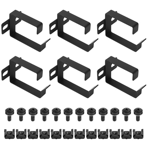 6 STK Vertikale Kabelführungsbügel Serverschrank...